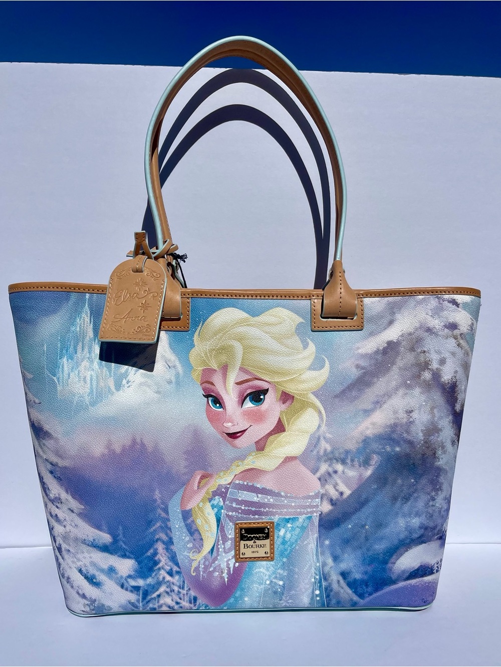 Disney Dooney & Bourke Frozen Elsa & Anna Tote NWT Princess Bag - Picture 7 of 11